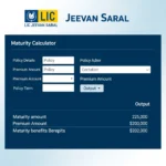 LIC Jeevan Saral Maturity Calculator
