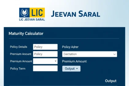 LIC Jeevan Saral Maturity Calculator