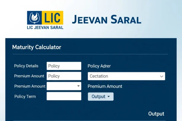 LIC Jeevan Saral Maturity Calculator