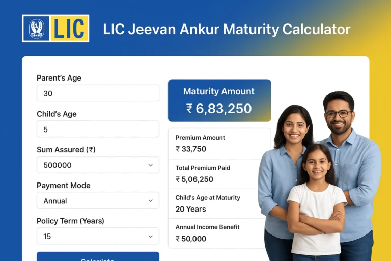 LIC Jeevan Ankur Maturity Calculator
