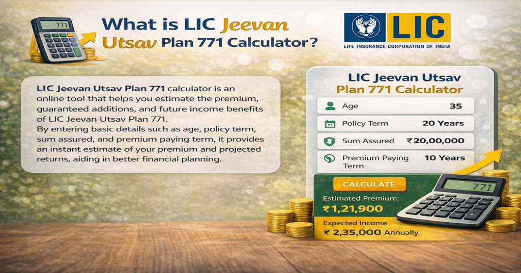 What is LIC Jeevan Utsav Plan 771 Calculator